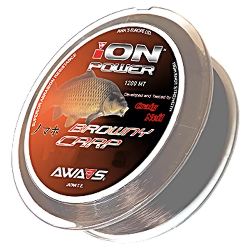AWA SHIMA ION POWER BROWNY CARP 0,35MM 21,1KG 1200M