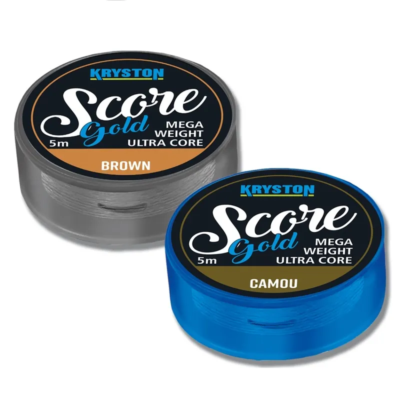 KRYSTON SCORE GOLD HEAVYWEIGHT LEADCORE CAMOU 60 LB (5 M) KR SC20