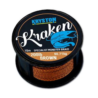 KRYSTON KRAKEN SPECIALIST MONSTER BRAID BROWN 10 M (200LB - 90.71KG) KR-KK1
