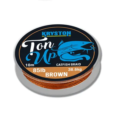 KRYSTON TON UP CATFISH BRAID BROWN 10 M (85LB  38.6KG) KR TO1