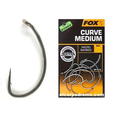 Fox Anzuelos Edges Curve Medium Micro Barbed Size 4