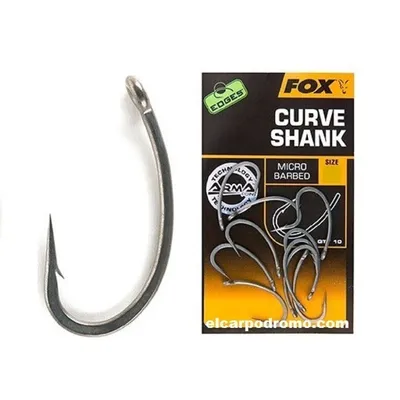 Fox Anzuelos Edges Arma Point Curve Shank Size 8